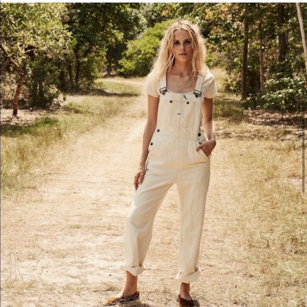 Dôen Myrtle Overall in Oatmilk Size 24